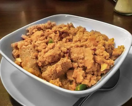 Quanta Firfir at Gohe Ethiopian Restaurant in Winnipeg